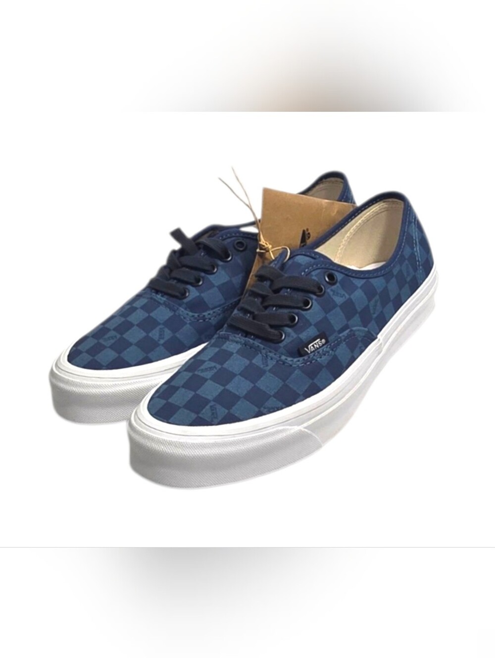 Vans Vault OG Authentic LX Checkerboard Navy Size 9.5 Men / 11 Women VN0A5FBDNVY - Picture 4 of 16